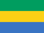 Vlag Gabon - 100x150cm Spun-Poly